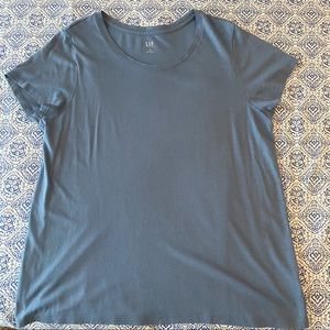 Women’s Gap Bainbridge Blue Short Sleeve Crewneck Shirt Size XL